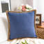 Coussin décoratif carré en mélange de lin 18 po avec garniture décorative en jute et insert-1681735726-1681735715