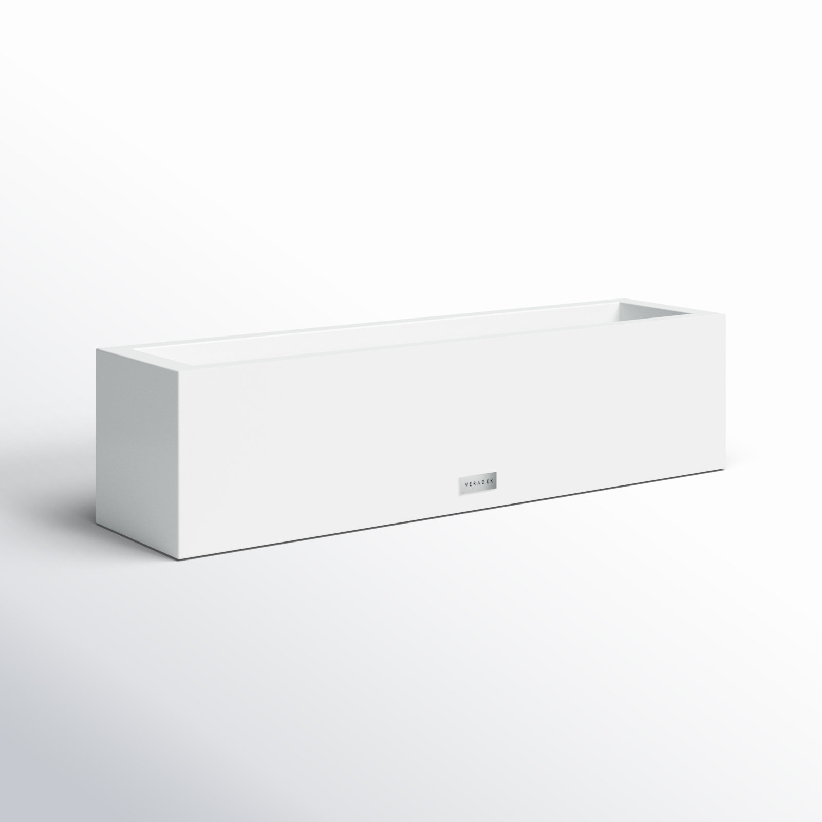 Block Series Window Box Planter, White