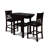Ziemer 2 - Person Solid Wood Top Four Leg Dining Set-81447743-81447742
