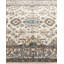 Tapis unique bleu / beige / jaune 4 pi 1 po x 5 pi 10 po Demontra