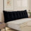 Grand coussin lombaire en velours pour le sommeil
