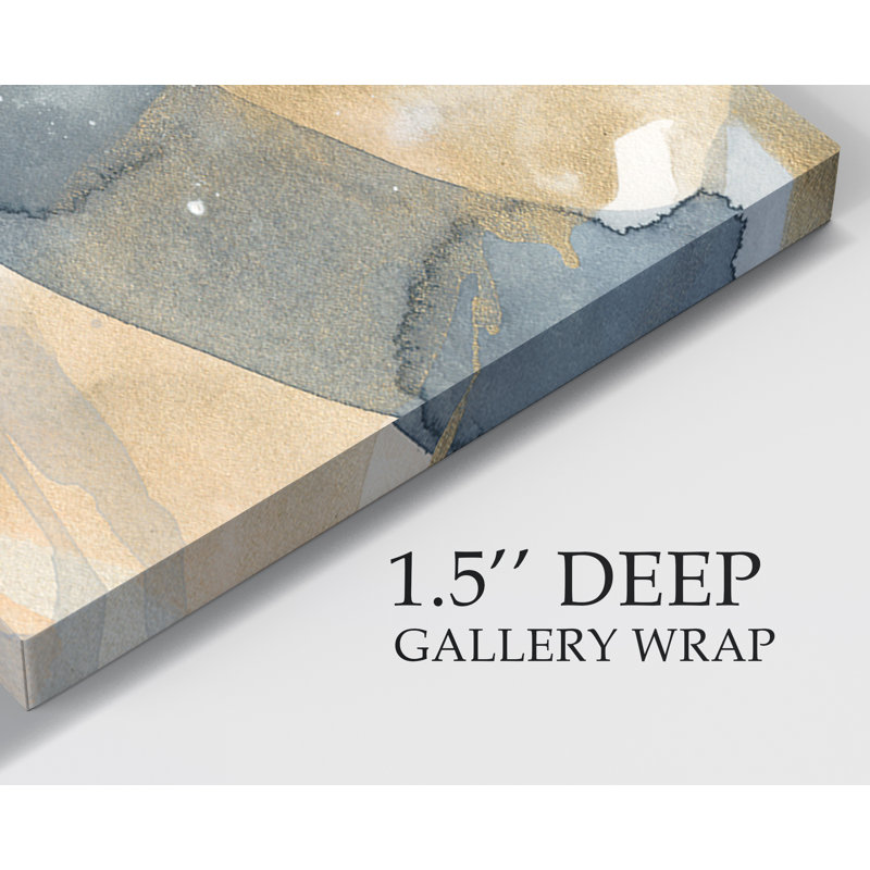« liquid blueprint vii »-reproduction d’art sur toile, H 24 po x l 24 po x P 1 po, Toile tendue