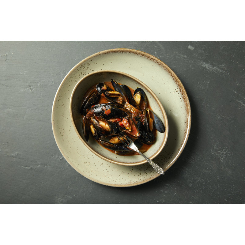 Terra Verde Natural Oval Bowls, by Oneida