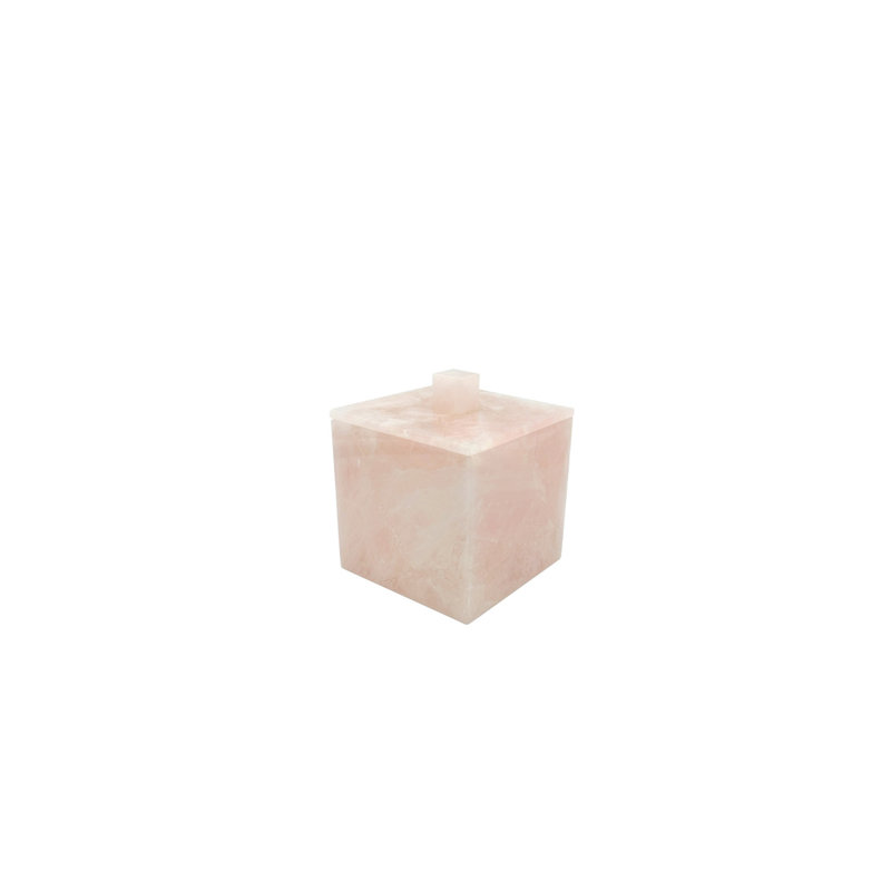 Premium Rose Quartz Container / Canister