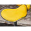 2 sièges pivotants réglables revêtus de velours de couleur jaune - Base en métal avec fonction et repose-pieds Hauteur de l'assise relevable en mousse de qualité et revêtement moelleux 2 tabourets de bar avec coussins rotatifs à 360 °-987095109