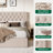 King Size Bed with 4 Storage Drawers, Upholstered Platform Bed Headboard, With Tufting & Rivets, Beige-358624213-358624233