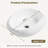 18" Oval Bathroom Vessel Sink