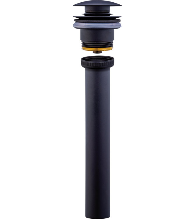 Duravit Push Button Drain Assembly Black Matte