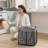 11 Gal. (50L) Laundry Basket, Laundry Hamper, Collapsible Clothes Hamper, Removable And Washable Liner, Metal Wire Frame, For Bedroom Bathroom-2058917810