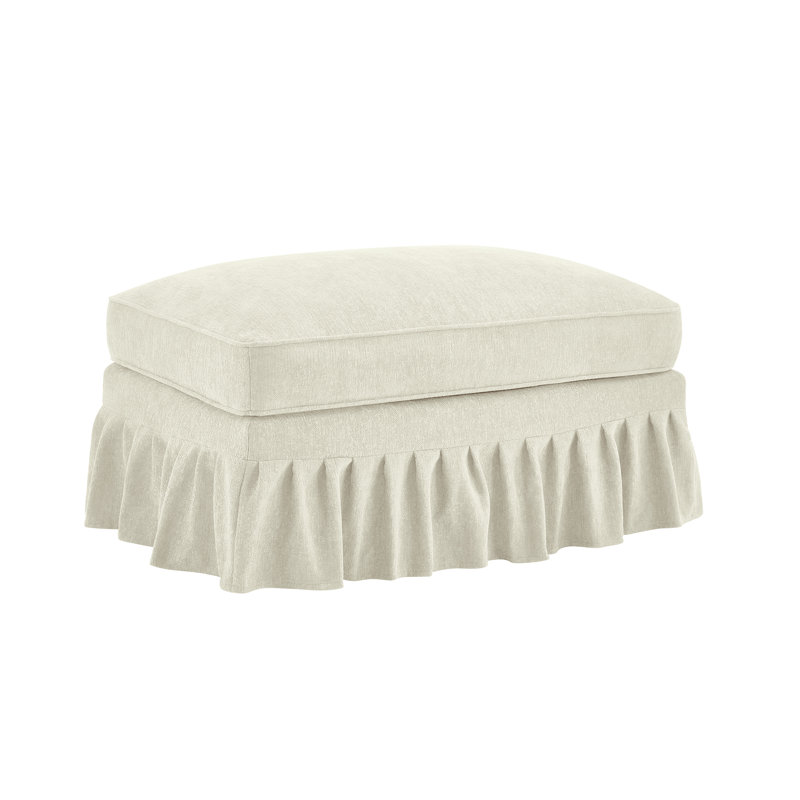 Repose-pieds polyvalent en chenille au design parfait pour l'élévation de style salon