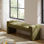 Banc d'appoint rembourré moderne l 58,5 po Arlesia