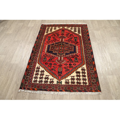 Newmill One-of-a-Kind 3'3" X 4'9" Wool Area Rug in Red