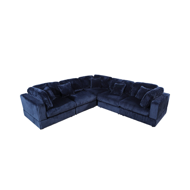 Canapé modulaire 5 pièces avec 5 coussins