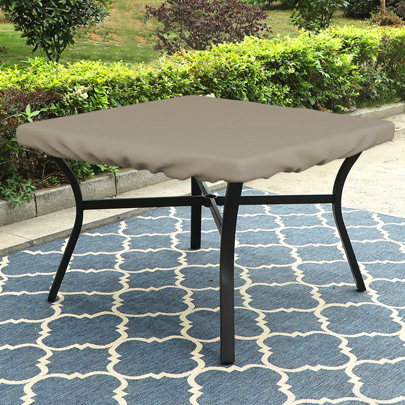 Heavy-Duty Multipurpose Square Patio Table Top Cover, Waterproof Outdoor UV-Resistant Table Cover, 6" H x 36" W x 36" D