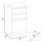 Commode 2 tiroirs Cassel noyer foncé-1403057913