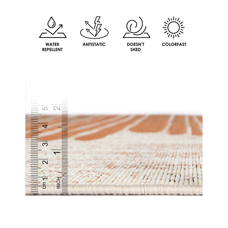 Vertex Hower Indoor/Outdoor Area Rug, Round 3'1"
