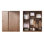 Simple Classic Walnut Wardrobe