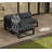 Anusri 3-Person Modular Aluminum Patio Sectional-1798082606