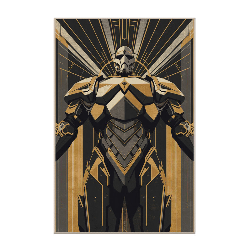 Tapis à motif géométrique doux et moelleux à armure à vapeur de couleur art déco Kelton, 2 x 4