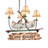 Personalized Canoe 4 Light Chandelier