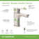 Identity Single-handle Bathroom Faucet with Push Pop Drain