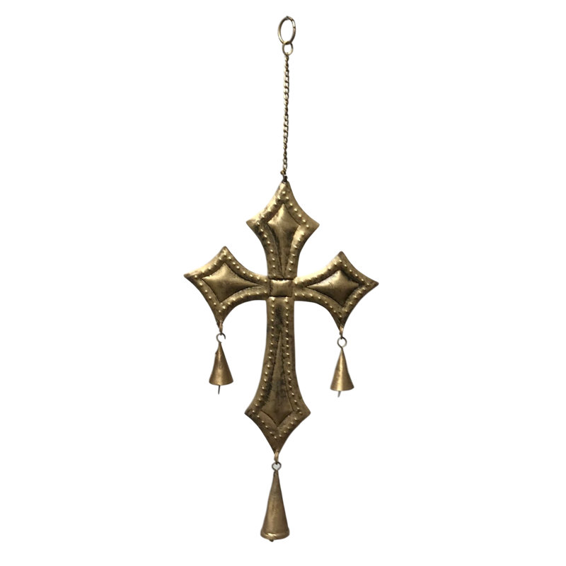 St. Edward Cross Chime in Burnished Gold