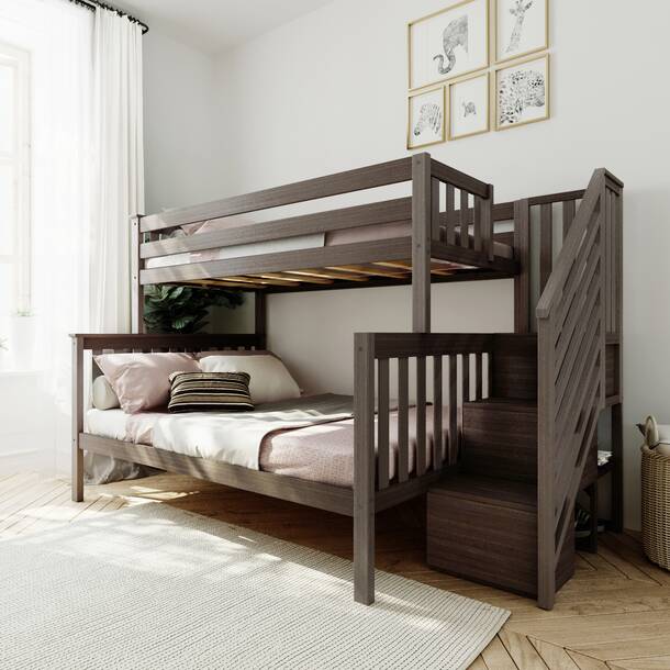 Harriet Bee Bolles Solid Wood Standard Bunk Bed by Harriet Bee ...