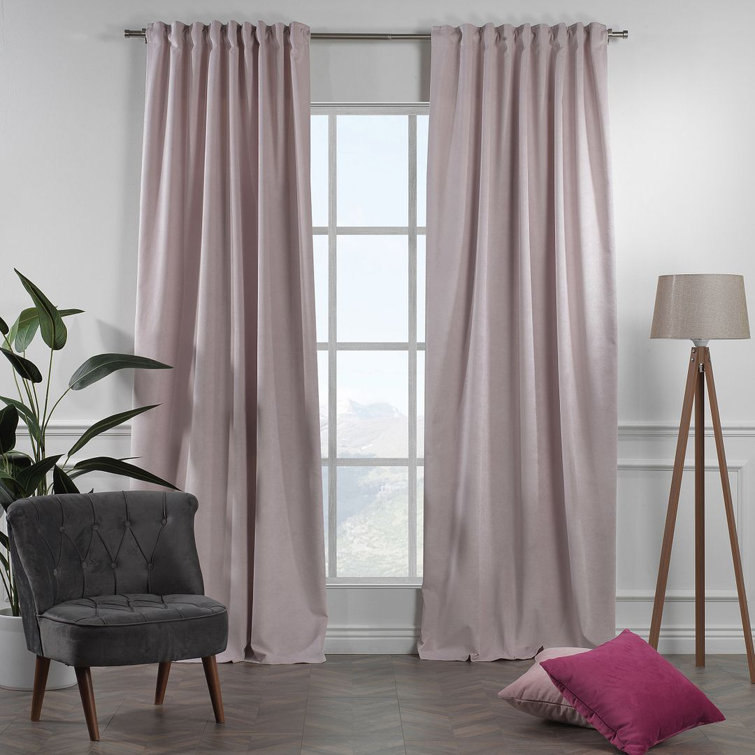100% Blackout Matte Velvet Extra Wide & Extra Long Custom Made Decorative Single Panel