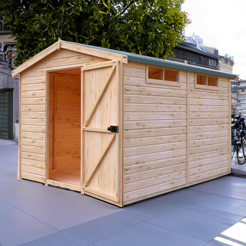 8 Ft. W x 10 Ft. D Security Shed, No