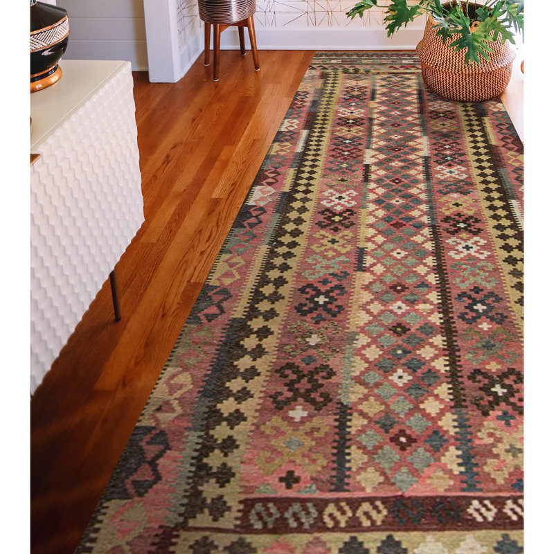 Afghan One-of-a-Kind Runner 2'6" X 11' Hand Knotted Area Rug