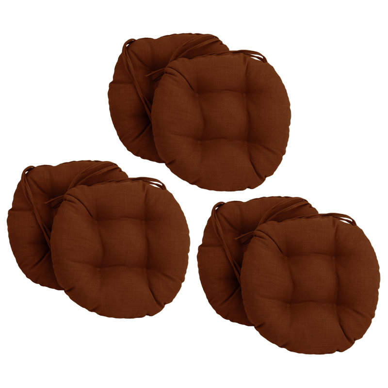 Outdoor 3.5'' Dining Chair Seat Cushion, Cinnamon