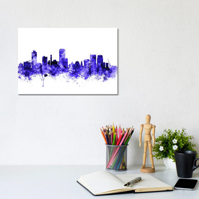 Wellington, New Zealand Skyline by Michael Tompsett - Wrapped Canvas Gallery-Wrapped Canvas Giclée