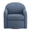 Fauteuil pivotant bleu Edie-834599652
