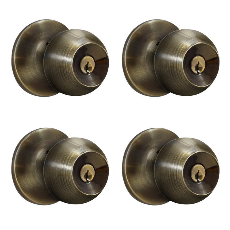 Keyed (Entry), Antique Brass