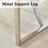 Modern 71" Rectangular Dining Table with Geometric Metal Base and Thick Synthetic Wood Top