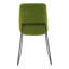 Ensemble de deux chaises d'appoint en velours vert et noir