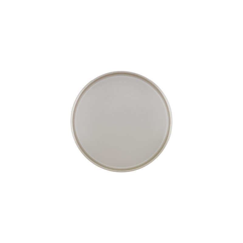 Hudson - Assiette en mélamine à rebord bas de 6 po Ash