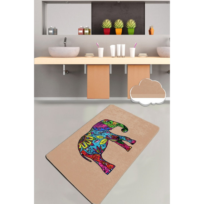 Tapis de bain antibactérien 100% polyester, 27,6 po x 47,2 po | Dessous antidérapant, 700 g / m², lavable en machine à 86 ° F | Doux et durable, idéal pour la sécurité et le confort de la salle de bain, facile d'entretien