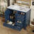 Bathroom Vanity with Ceramic Sink, Soft-Closing Door and 4 Drawers-1061777574