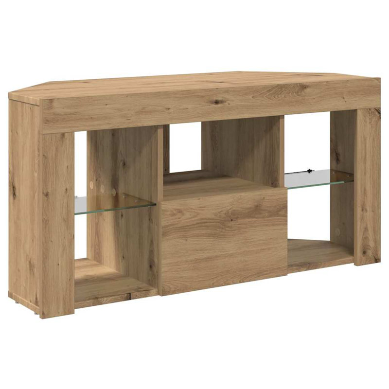 TV Stand for TVs up to 43", 50cm H x 100cm L x 40cm W, Artisan Oak