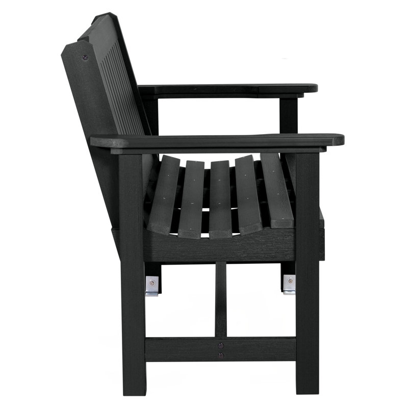 Lunz Outdoor Bench, Black