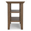 Table de bout transitionnelle en bois massif avec 2 tablettes ouvertes Acadian-1039103051-1063236911