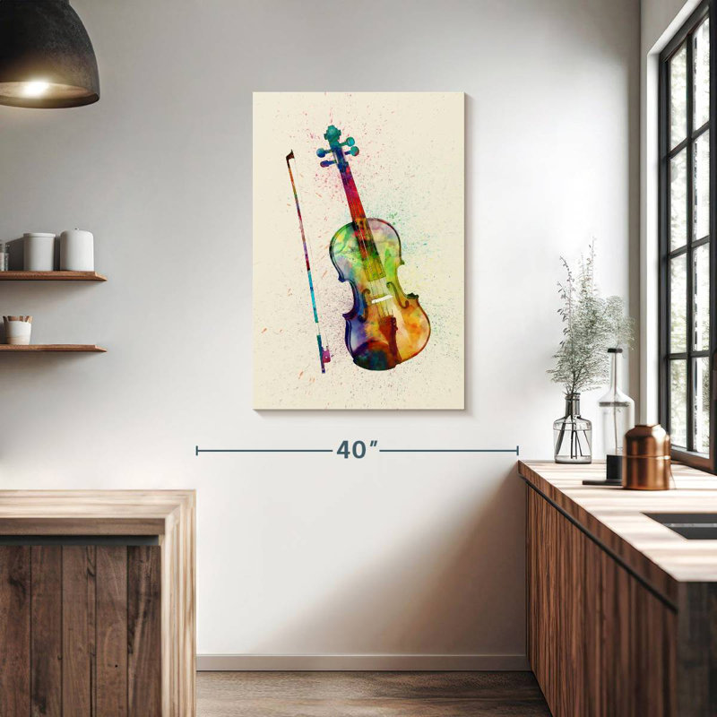Abarca Violin Abstract I, 39" H x 26" W