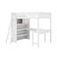 Lit mezzanine double avec bureau et tablette-227815167