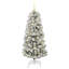 Artificial Hinged Christmas Tree Green and white-383840110