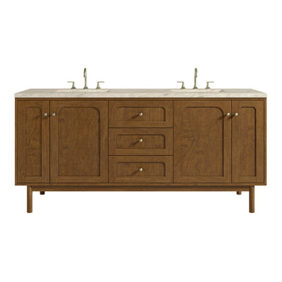 Laurent 72" Double Bathroom Vanity Set