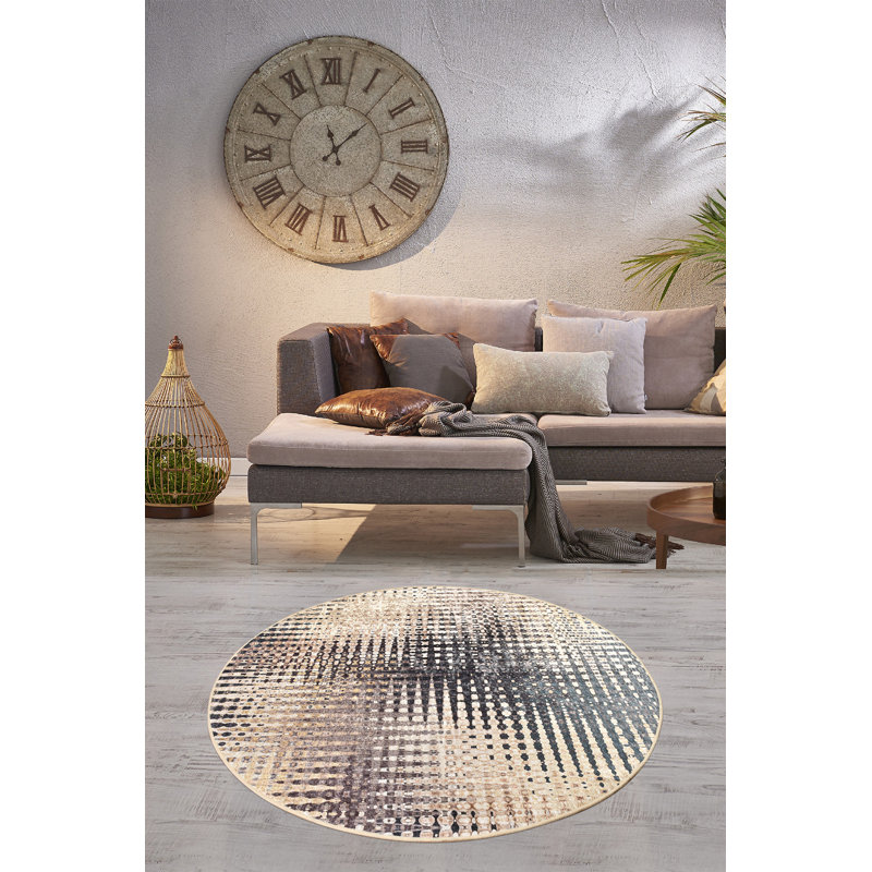 Durable Hall Carpet (2.6 x 6.6 ft) | 100% Polyester, Pile Height: 0.2 in, Total Thickness: 0.4 in | Antibacterial, Non-Slip Underside, Machine Washable | Ideal for Home Entryways, Elegant and Functional Design