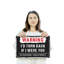 «I’d Turn Back If I Were You», affiche amusante en aluminium de 12 po x 18 po
