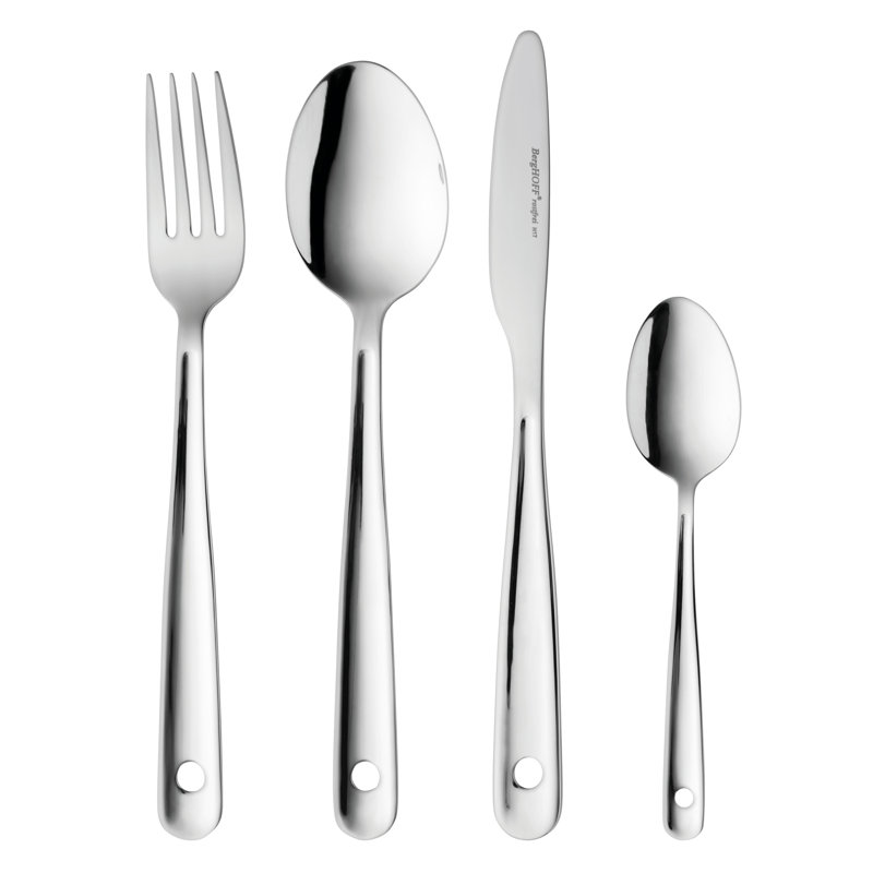 BergHOFF Essentials Alteo 25Pc Stainless Steel Flatware Set, Serving for 6