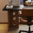 Black + Nut-brown Rectangular Solid Wood desk-93008971